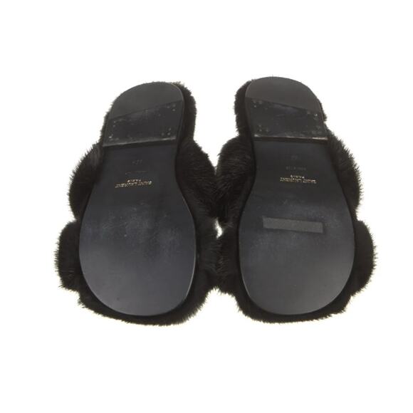 Saint Laurent mink fur slides - Picture 7 of 7